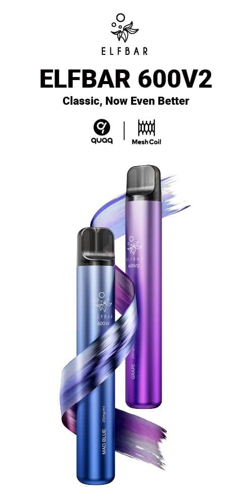 ElfBar 600V2 Disposable Vape Kit - Classic, now even better!