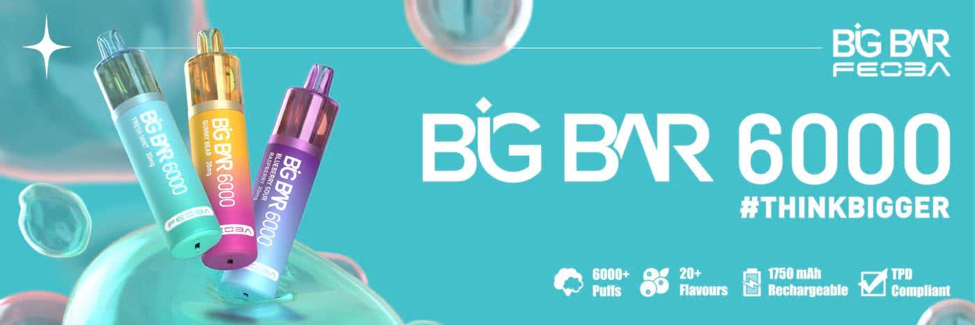 FEOBA Big Bar 6000 Disposable Vape Kit - Think Bigger