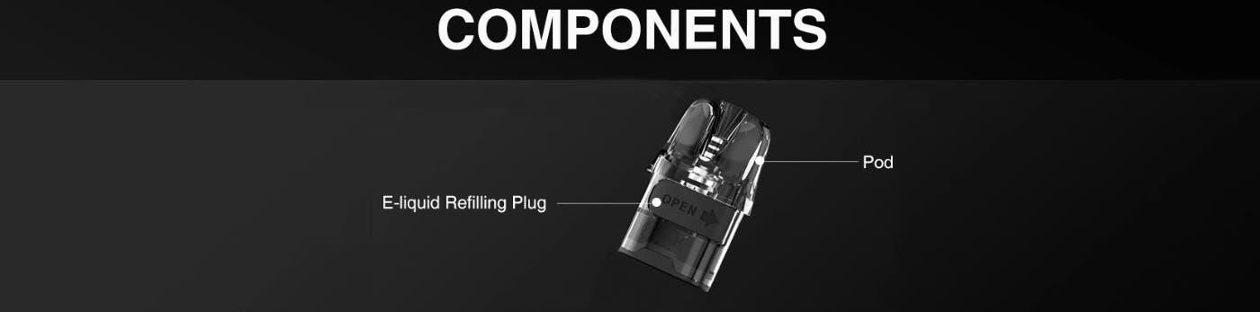 Lost Vape Ursa V2 Replacement Pod Cartridges - Components