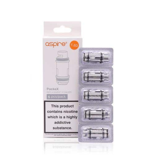 Aspire PockeX Replacement Coils - Five Pack, 1.2ohm