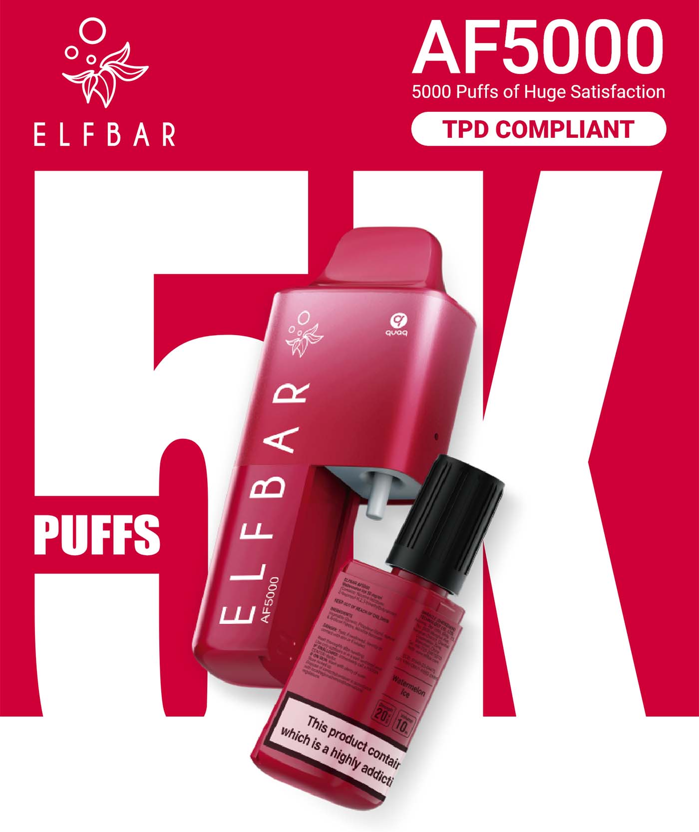 Elf Bar AF5000 Disposable Kit - 5000-puff TPD compliant disposable