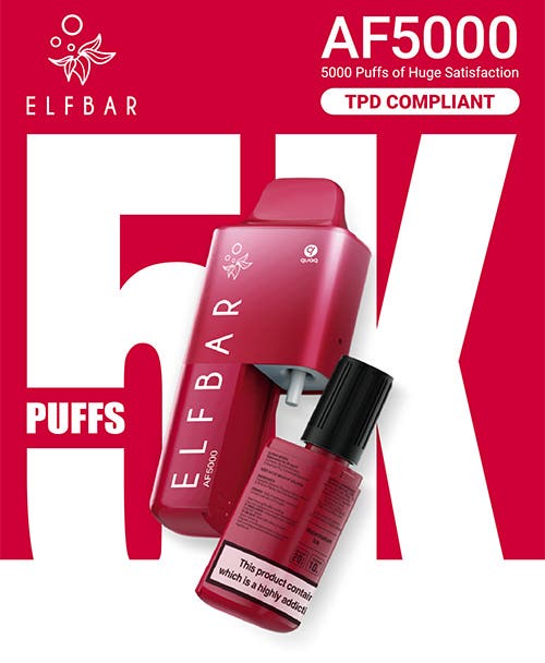 Elf Bar AF5000 Disposable Kit - 5000-puff TPD compliant disposable