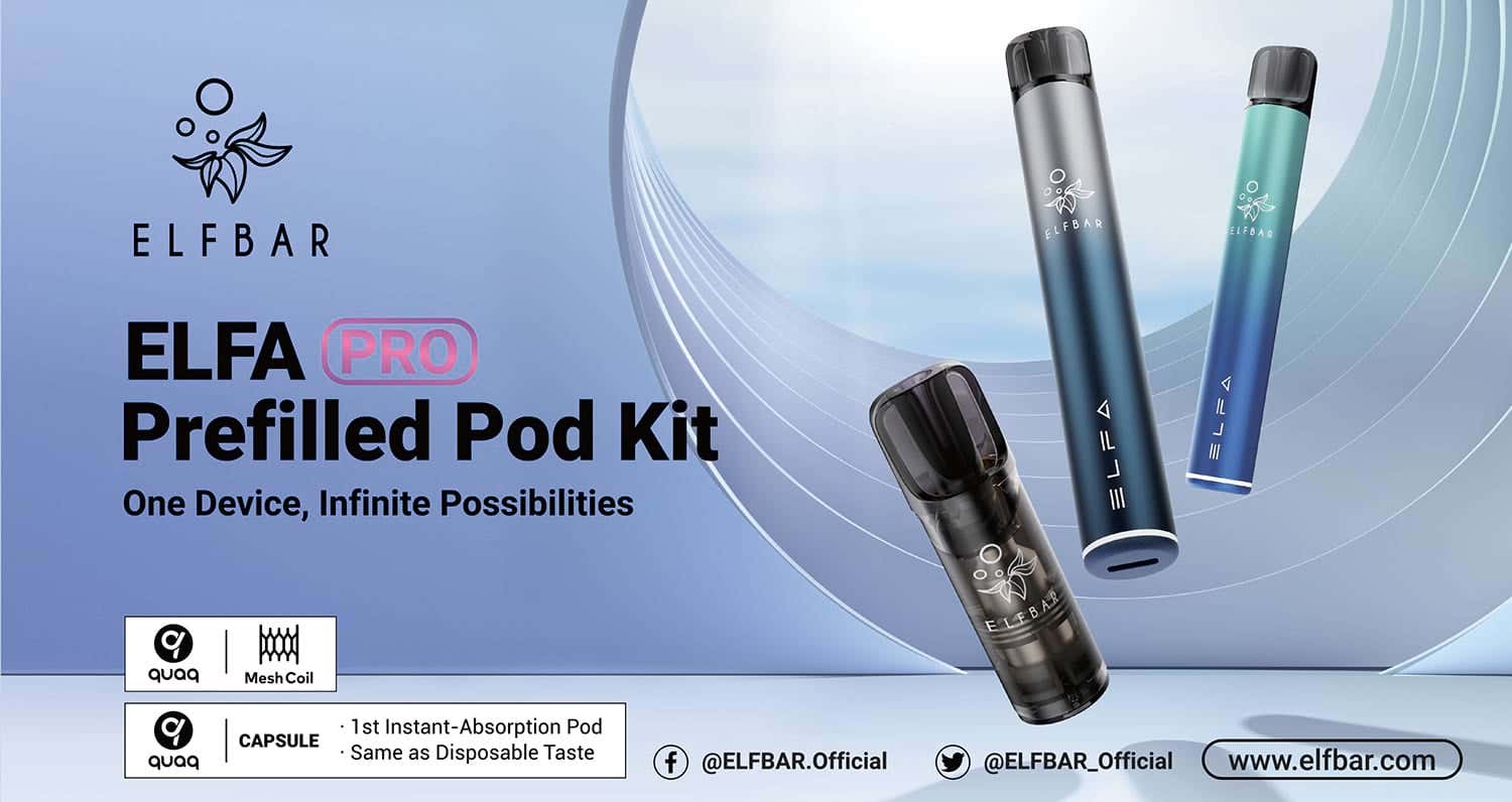 Elf Bar Elfa PRO Prefilled Vape Pods - Infinite possibilities