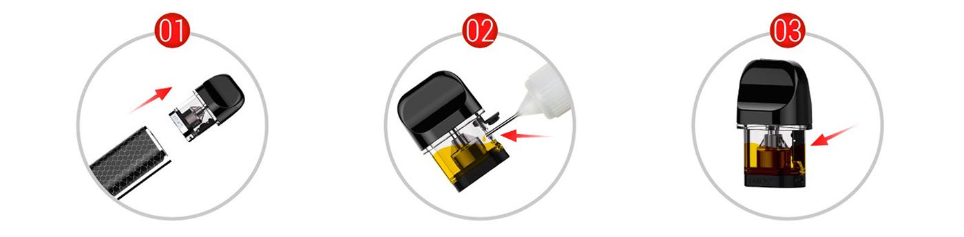 SMOK Novo Replacement Pods - Side-Fill Design Instructions