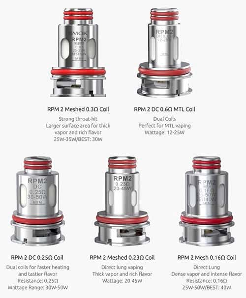 Smok RPM 2 Replacement Coils - 5 available options