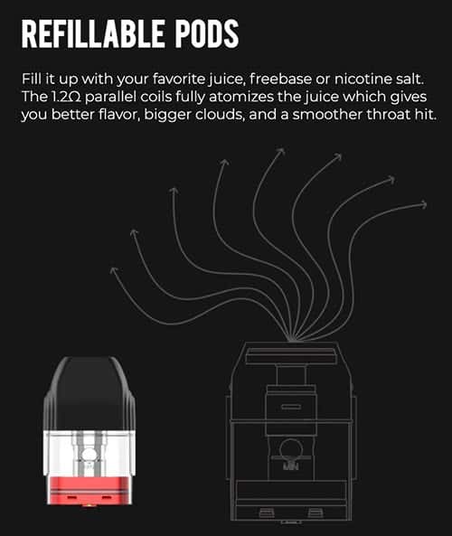 Uwell Caliburn and Caliburn KOKO Pods - Refillable eliquid pods