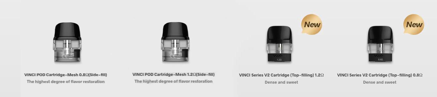 Voopoo Vinci Replacement Pods - 3 different options