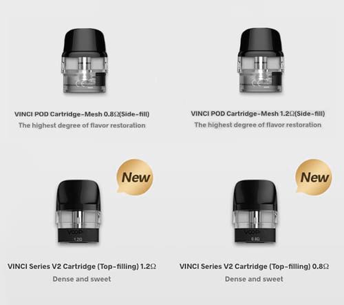 Voopoo Vinci Replacement Pods - 3 different options