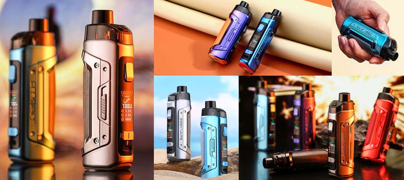 Geekvape Aegis Boost PRO 2 B100 Pod Vape Kit - Photographic arrangement