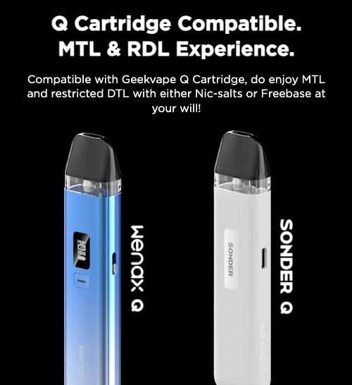 Geekvape Q Cartridge - Q cartridge compatible, MTL and RDL