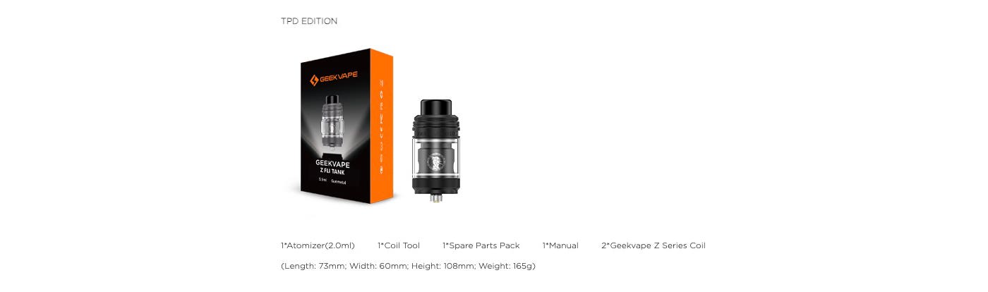 Geekvape Z Fli Sub-Ohm Tank - What's in the box?