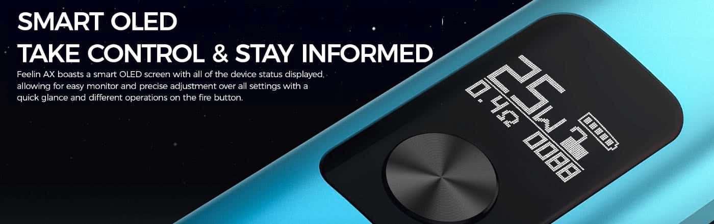 Nevoks Feelin AX Pod Vape Kit - Smart OLED Take Control & Stay Informed