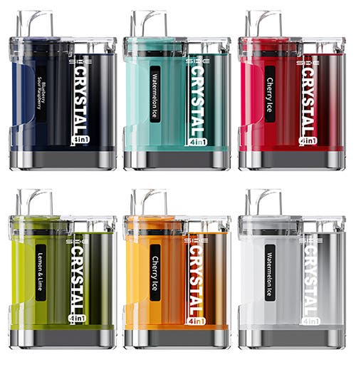 SKE 4in1 Closed-Pod Prefilled Pod Vaping System - 6 different colour choices