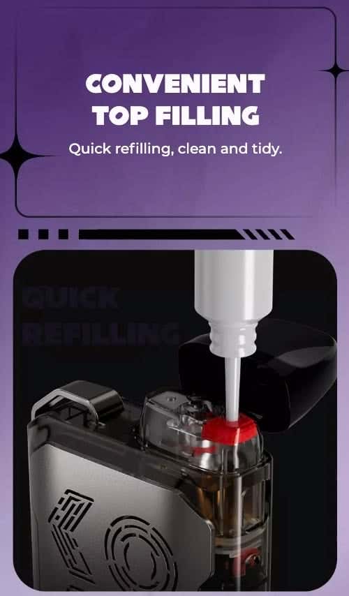 Uwell Caliburn AK2 Vision Pod Vape Kit - Convenient top-filling pod design