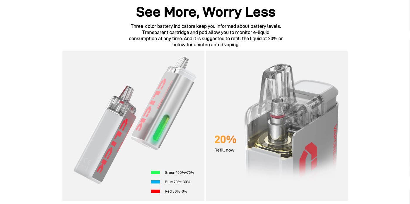 Vaporesso COSS Click 6000 Big Puff Disposable Kit - See more, worry less