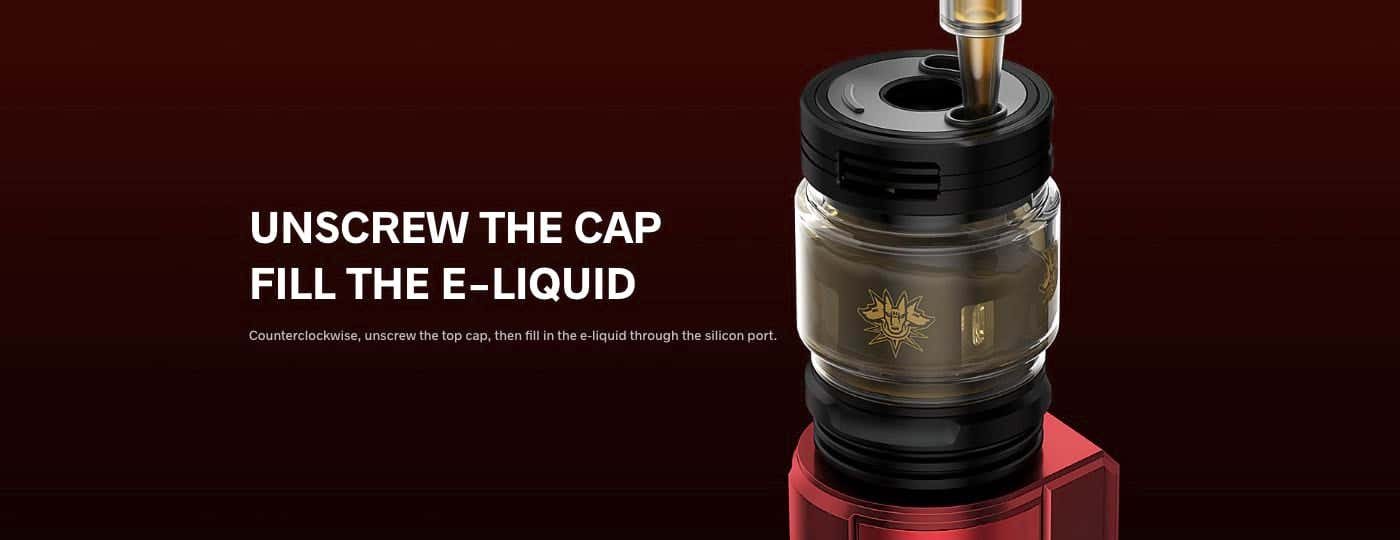 Voopoo U-Force L Tank - Unscrew the cap to fill your e-liquid