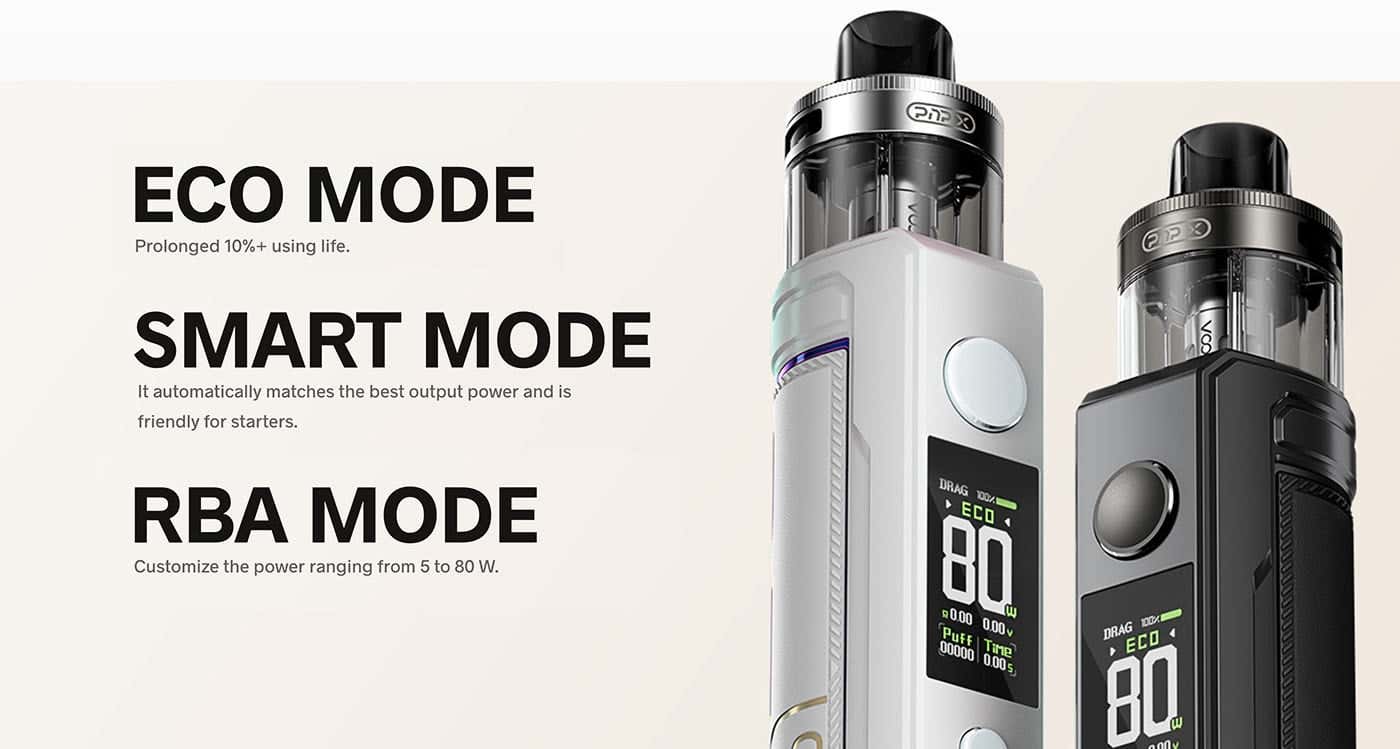 VooPoo Drag X2 Pod Vape Kit - Advanced chip operation