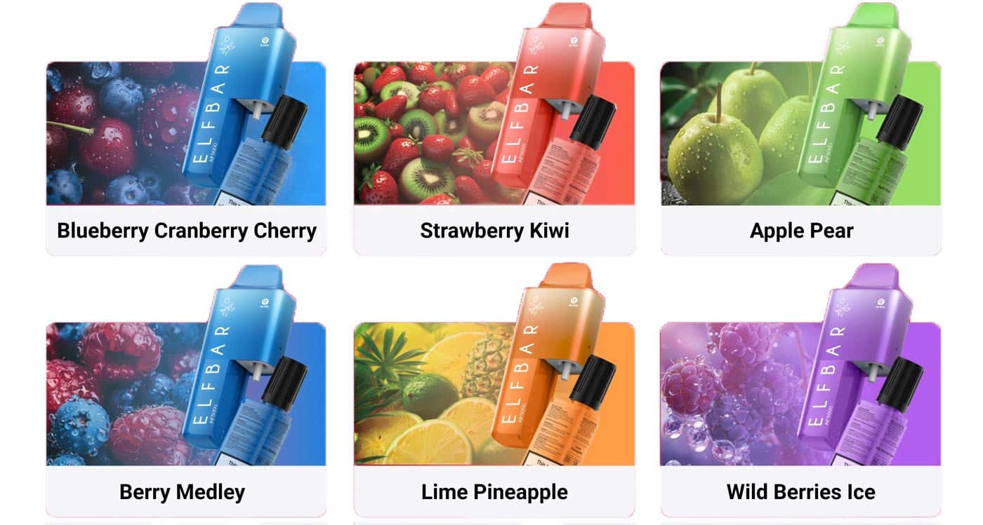 Elf Bar AF5000 Disposable Kit - 15 New Flavours