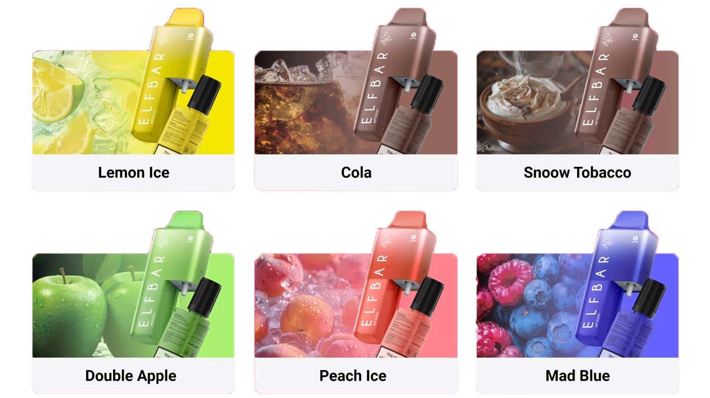 Elf Bar AF5000 Disposable Kit - 15 Exquisite Flavours