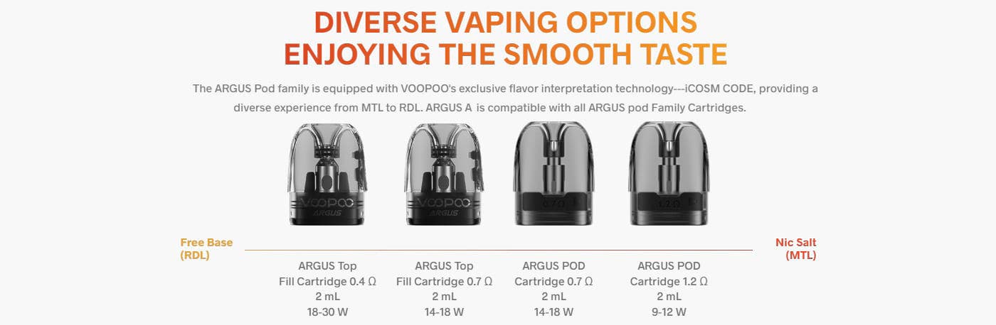 VooPoo Argus A Pod Vape Kit - Inheriting the Smooth Tastes of Argus Pod Family