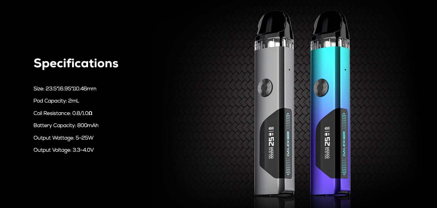 Freemax Galex PRO Pod Kit - Specifications