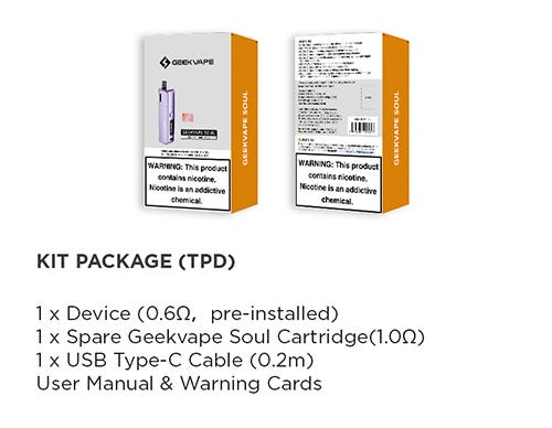 Geekvape Soul Pod Vaping System - What's in the box?