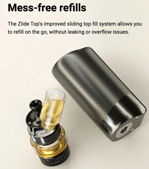 Innokin Coolfire Z60 Zlide Top Tank - Mess-free refills