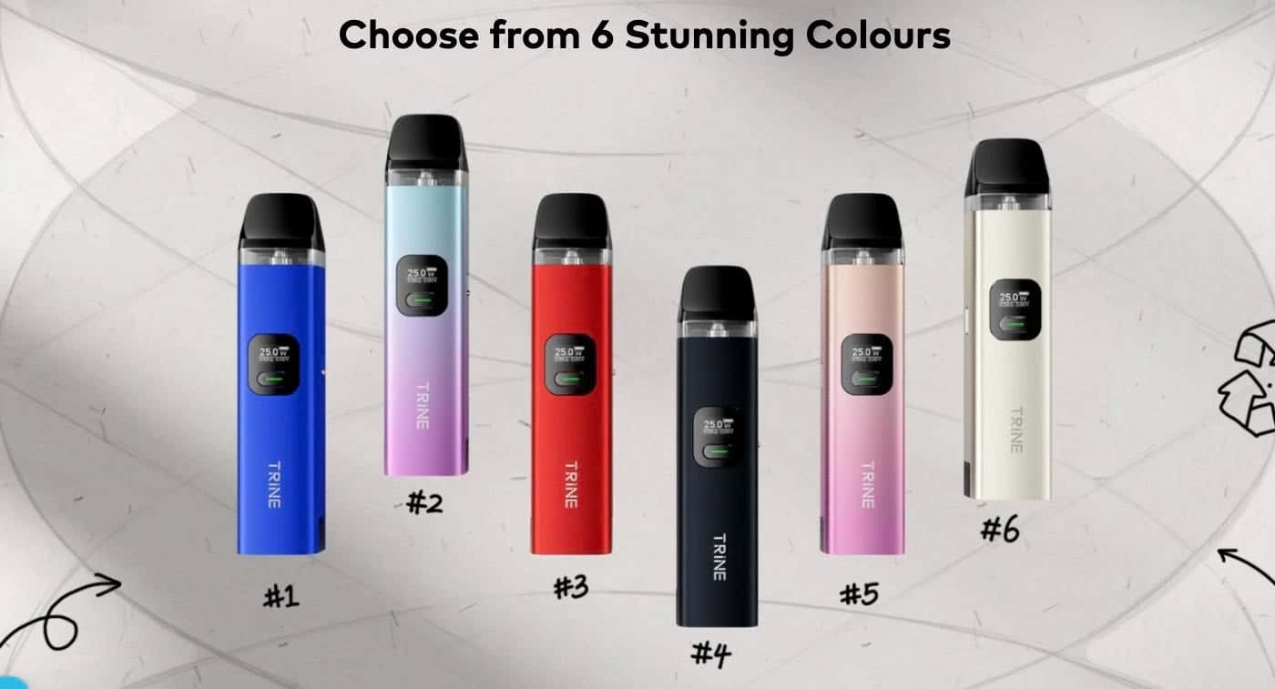 Innokin Trine Pod Vape Kit - Choose from 6 stunning colours