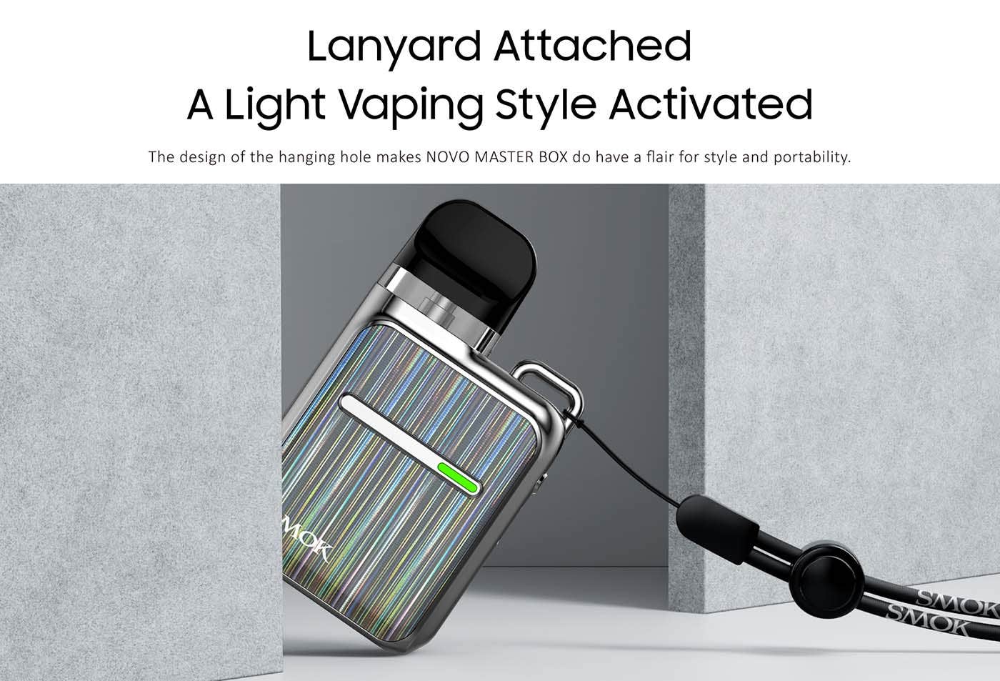 Smok Novo Master Box Pod Vape Kit - Lanyard attached