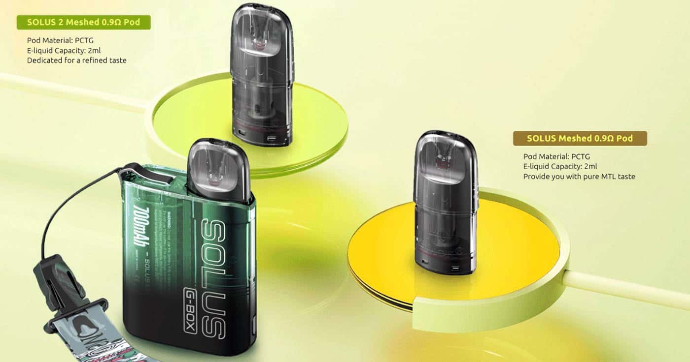 Smok Solus G-Box Pod Vape Kit - Compatible with Solus and Solus 2 pods