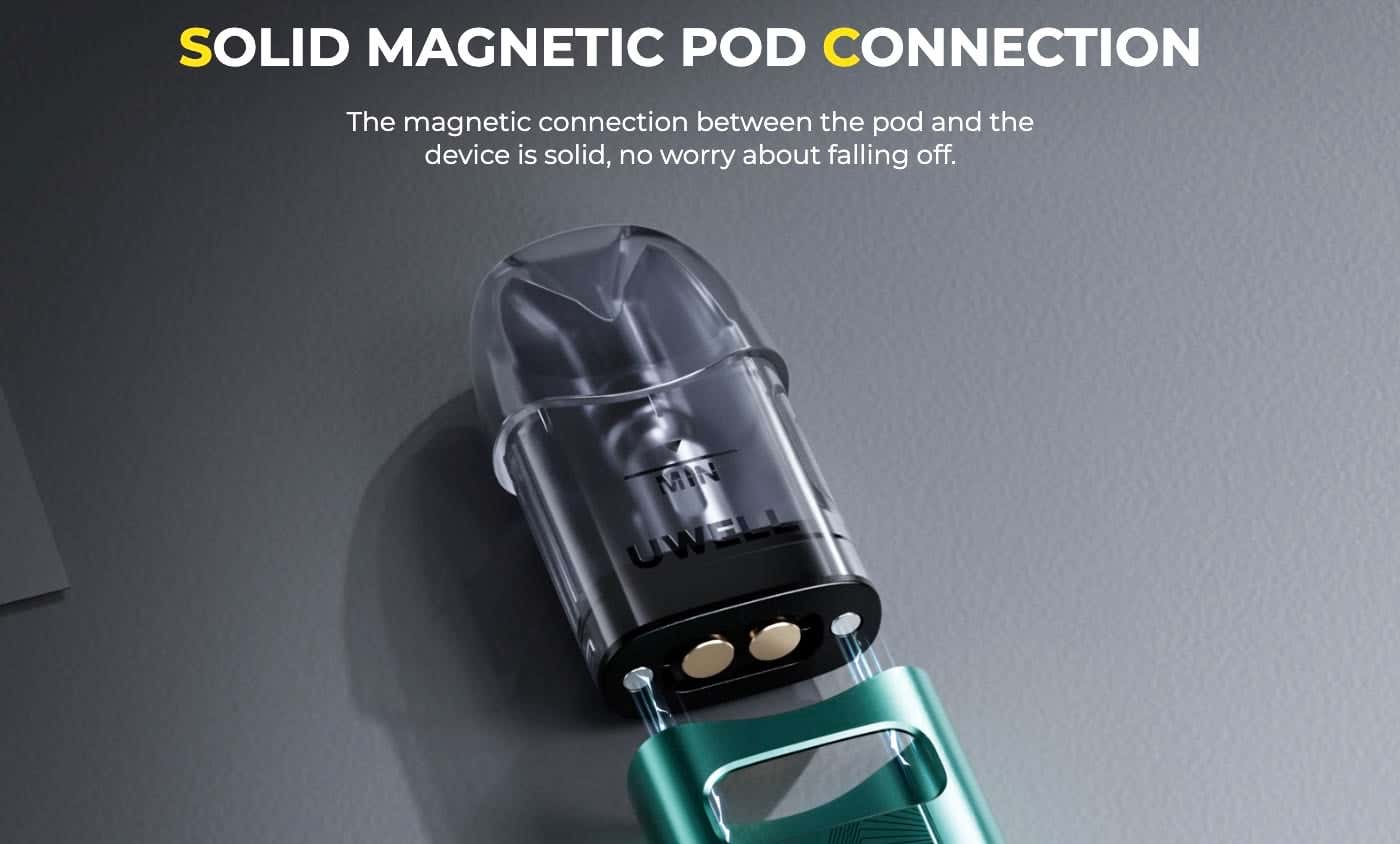 Caliburn A3S Pods - Solid magnetic pod connection
