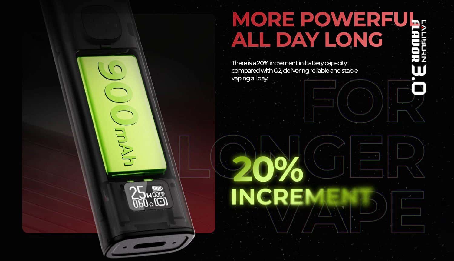 Uwell Caliburn G3 Pod System - More powerful all day long