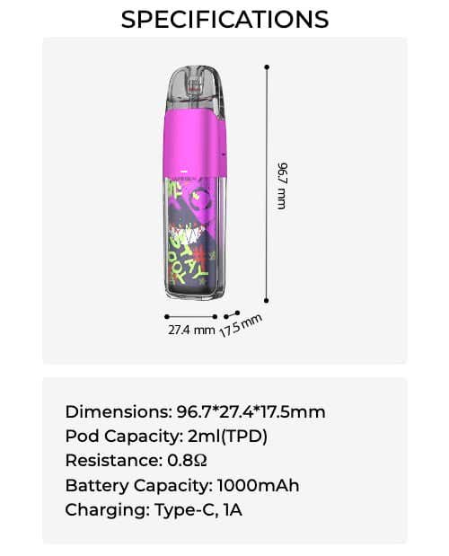 Vaporesso Luxe Q2 SE Pod Vape Kit - Specifications