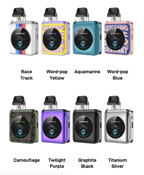 Vaporesso XROS 4 Nano Pod Kit - 8 colour choices