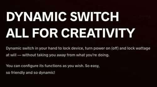 Voopoo Drag M100S Mod - Dynamic switch for creativity