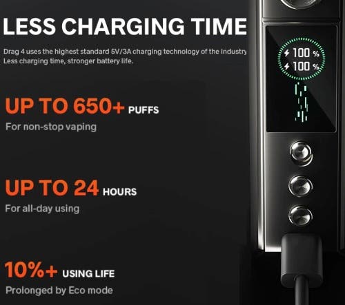 Voopoo Drag 4 Mod - Less charging time