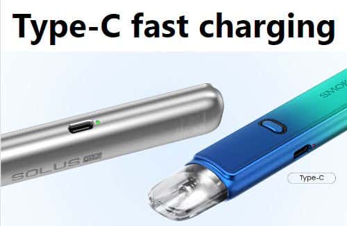 SMOK Solus GT Pod Vape Kit - Type-C Fast Charging Capabilities