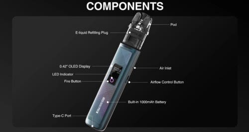 Lost Vape Ursa Nano Pro 2 Pod Kit - Components