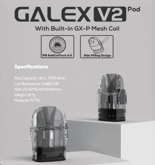 Freemax Galex V2 Pods - With built-in GX-P Mesh coils
