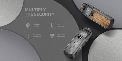 Smok Nord 5 Pod Kit - Multiple security, low voltage and short circuit protection, pod detection and 8-seconds cut-off