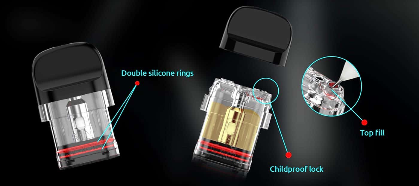 Smok Novo 2C Pod Vape Kit - Novo 2X Pod features