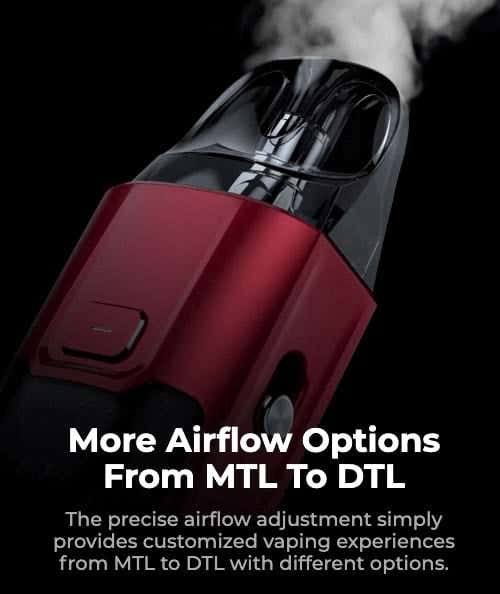 Vaporesso Luxe XR Max - More airflow options from MTL to DTL