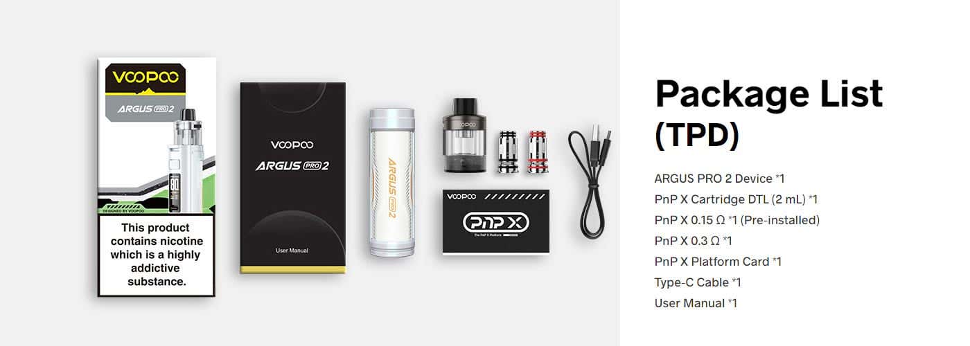 VooPoo Argus Pro 2 Pod Kit - Whats in the Box?
