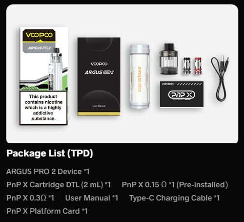 VooPoo Argus Pro 2 Pod Kit - Whats in the Box?