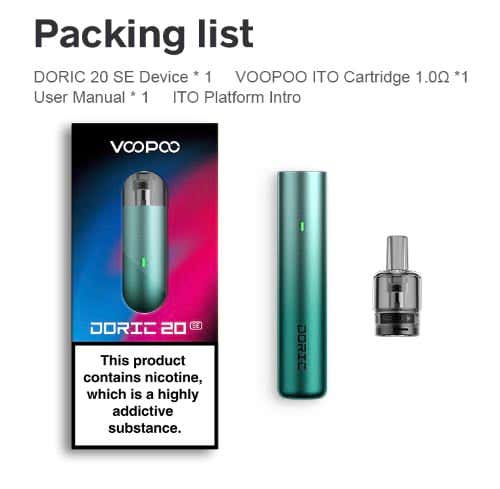 VooPoo Doric 20 SE Pod Vape Kit - What's in the box?