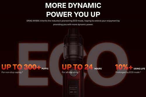 Voopoo Drag M100S Kit - More dynamic power you up