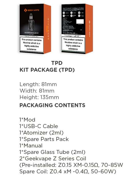 Geekvape Aegis Legend 3 Pod Vape Kit - What's in the Box?