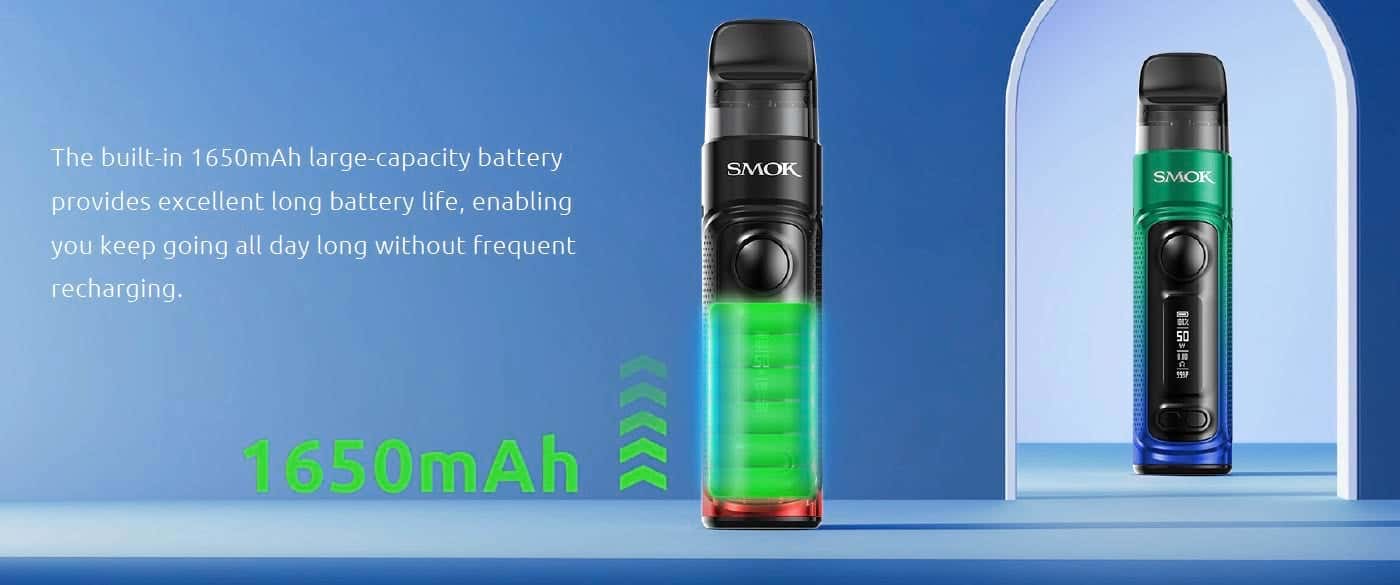 Smok RPM C Pod Vape Kit - Impressive, large battery capacity