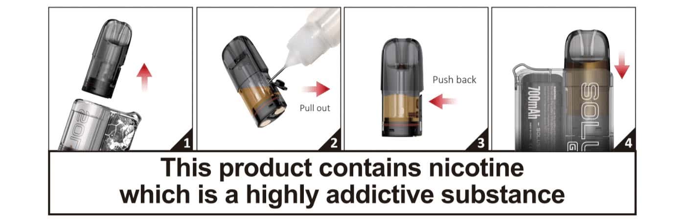 Smok Solus G-Box Pod Vape Kit - Refilling your Solus pod