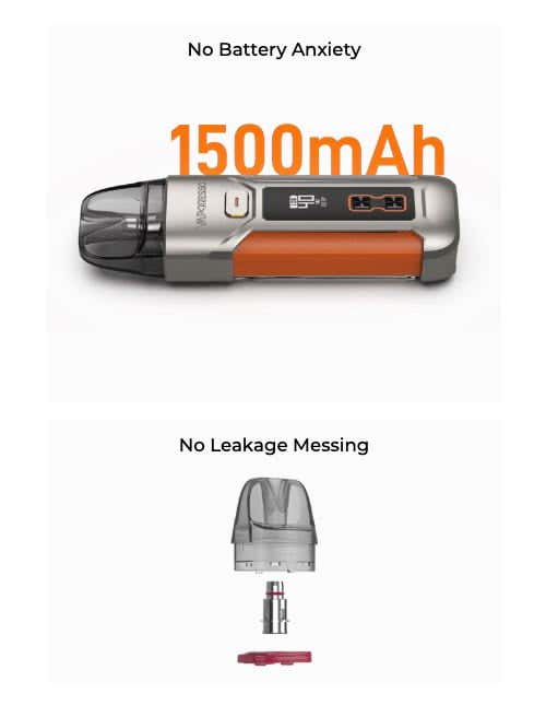 Vaporesso Luxe X Pro Pod Vape Kit - No battery anxiety